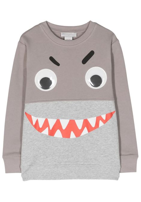 Felpa bambino grigia in cotone STELLA MC CARTNEY | TU4P80/DEBGRIGIO